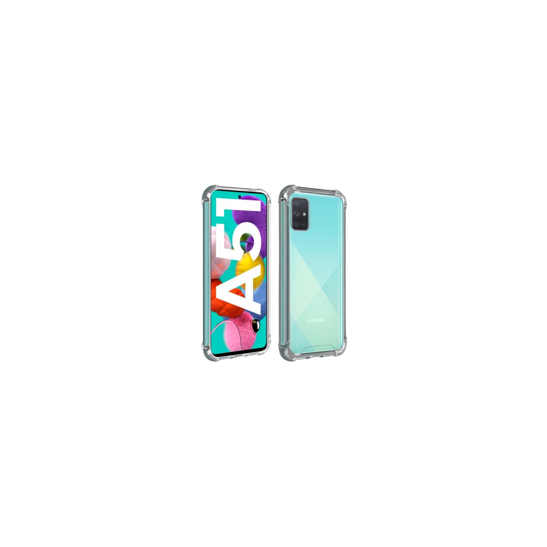Funda Antigolpe Samsung Galaxy A51 Gel Transparente con esquinas Reforzadas