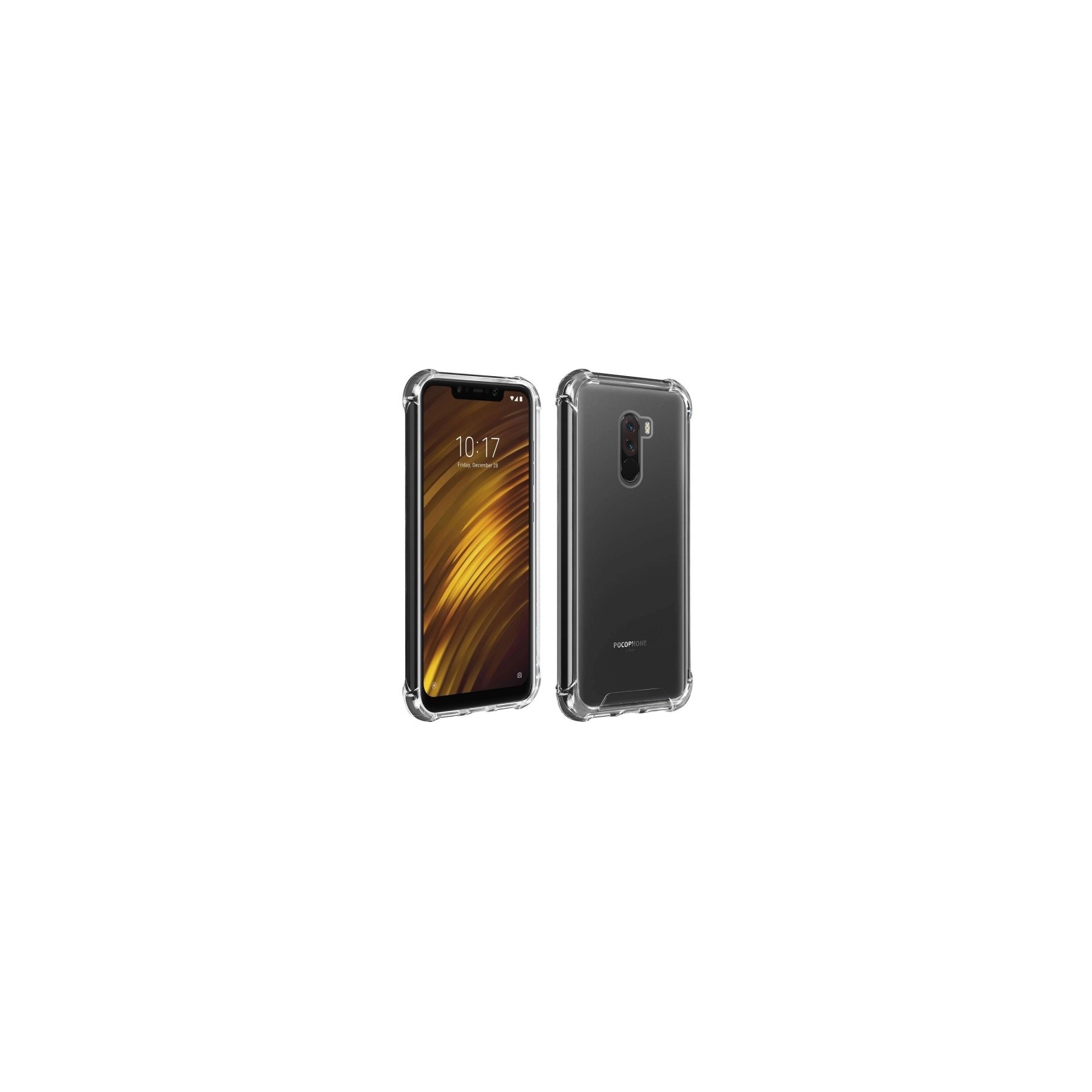 Funda Antigolpe Xiaomi Pocophone F1 Gel Transparente con esquinas Reforzadas