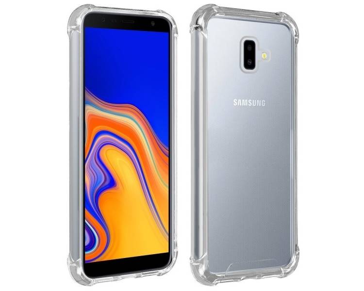 Funda Antigolpe Samsung Galaxy J6 Plus Gel Transparente con esquinas Reforzadas