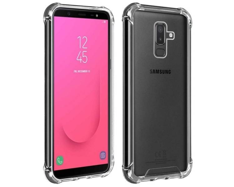Funda Antigolpe Samsung Galaxy J8 2018 Gel Transparente con esquinas Reforzadas