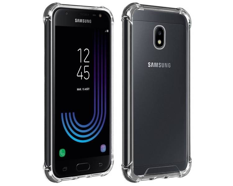 Funda Antigolpe Samsung Galaxy J3 2017 Gel Transparente con esquinas Reforzadas