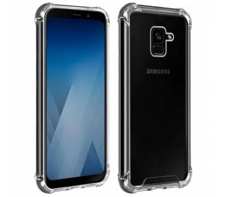 Funda Antigolpe Samsung Galaxy A8 Plus 2018 Gel Transparente con esquinas Reforzadas