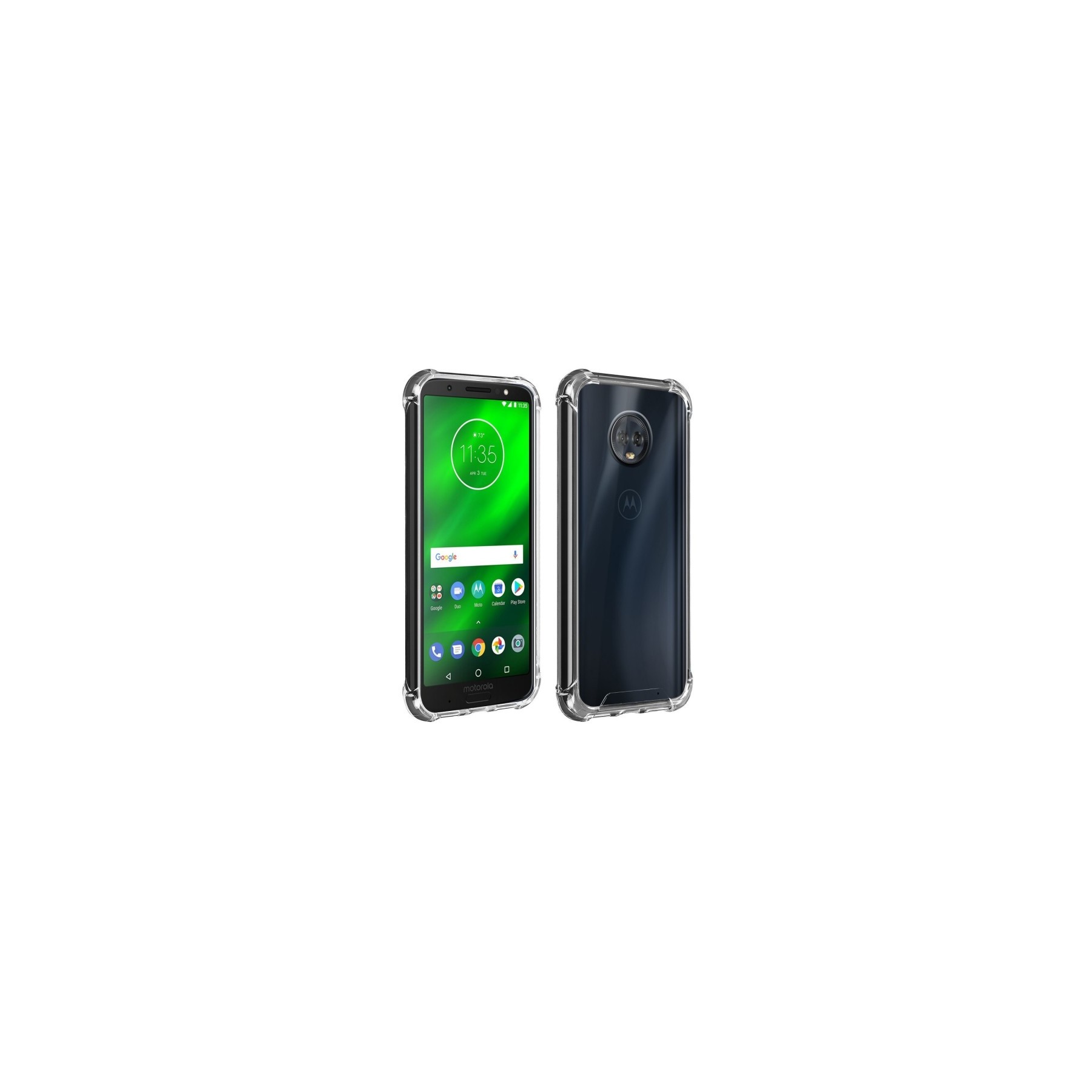 Funda Antigolpe Motorola Moto G6 Gel Transparente con esquinas Reforzadas