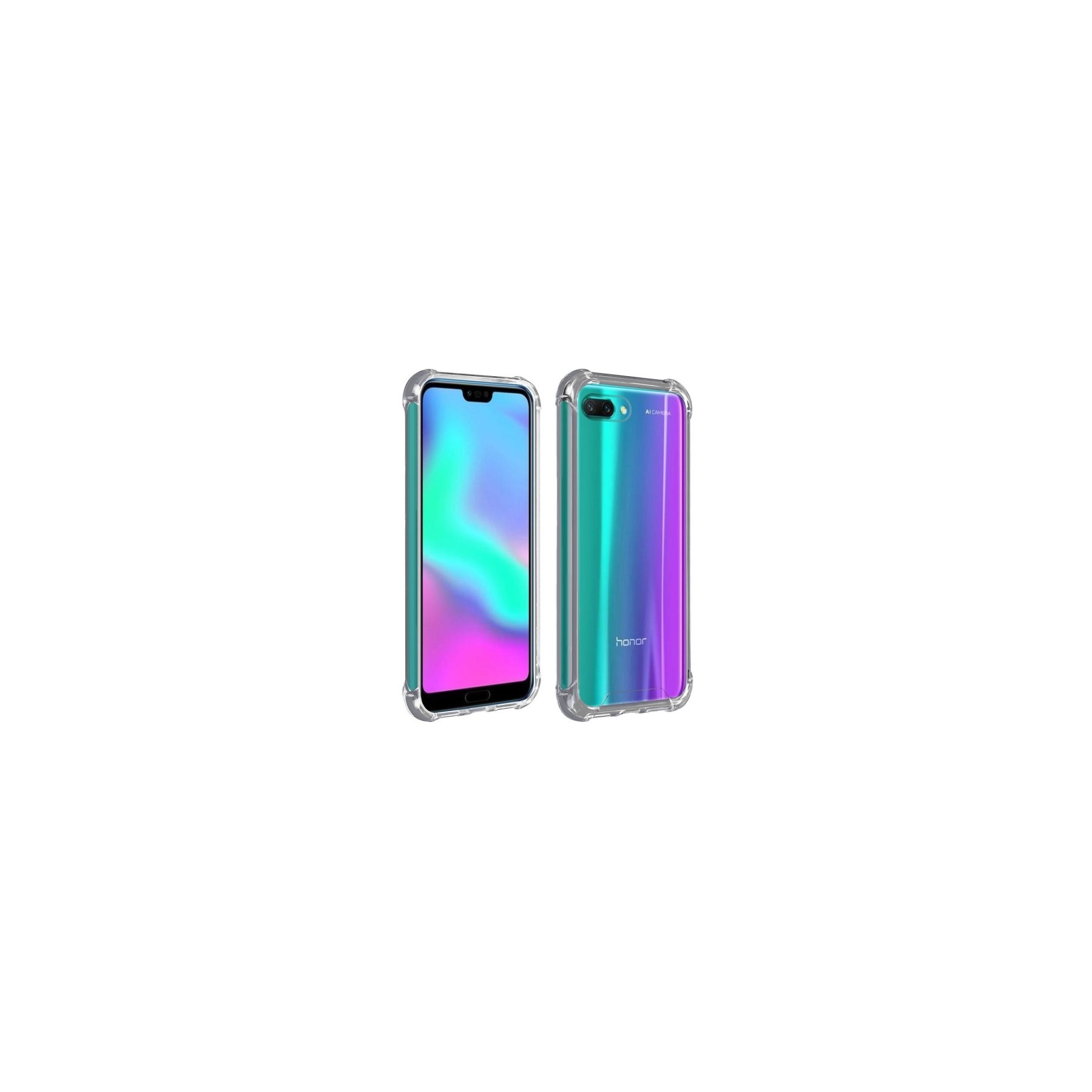 Funda Antigolpe Honor 10 Gel Transparente con esquinas Reforzadas