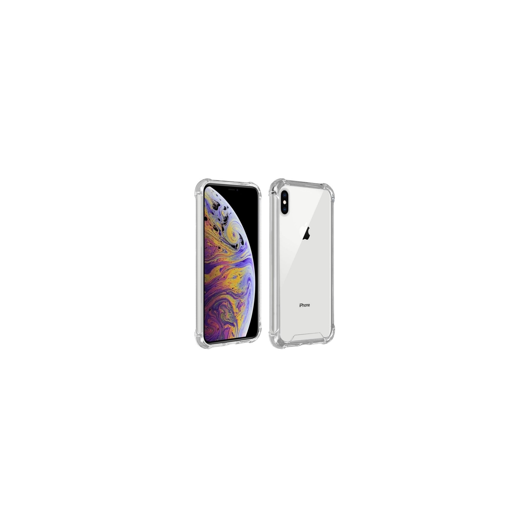 Funda Antigolpe iPhone Xs Max Gel Transparente con esquinas Reforzadas