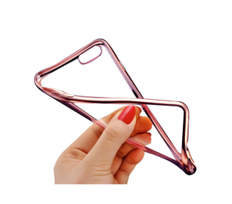 Funda Silicona Samsung Galaxy S9 gel Transparente con el borde metalizado - 4 Colores