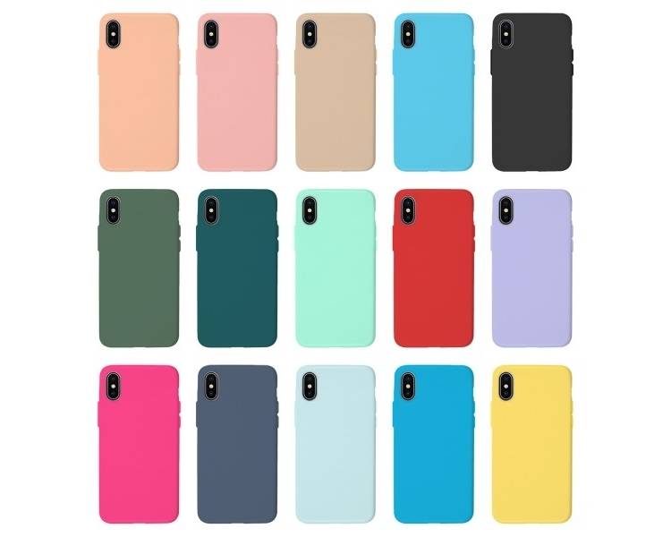 Funda Silicona Suave iPhone X / Xs disponible en varios Colores