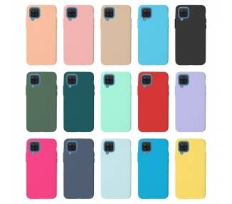 Funda Silicona Suave Samsung Galaxy A12 disponible en 7 Colores
