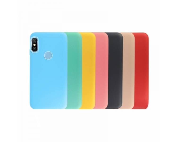 Funda Silicona Suave Xiaomi Redmi Note 6 disponible en 7 Colores