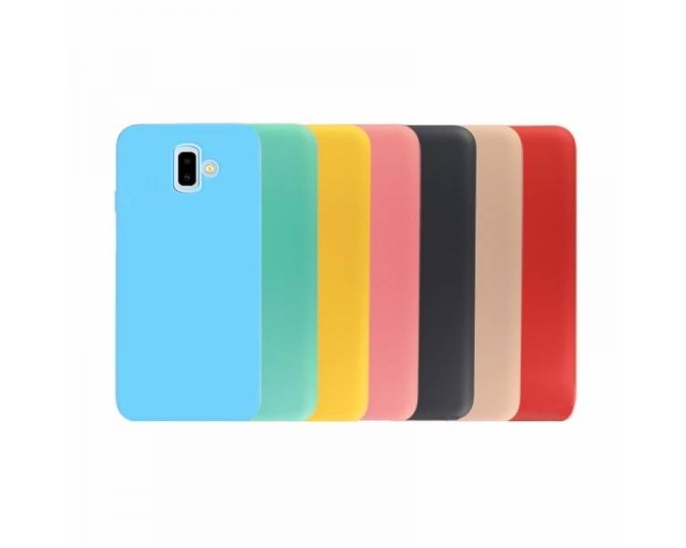 Funda Silicona Suave Samsung Galaxy J6 Plus disponible en 9 Colores