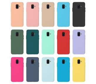 Funda Silicona Suave Samsung Galaxy A6 2018 disponible en 7 Colores