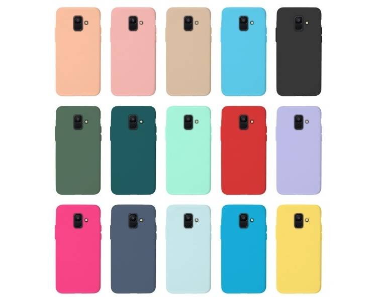 Funda Silicona Suave Samsung Galaxy A6 Plus 2018 disponible en 10 Colores
