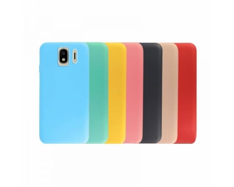 Funda Silicona Suave Samsung Galaxy J4 2018 disponible en 8 Colores