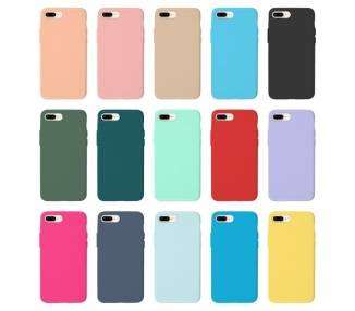 Funda Silicona Suave iPhone 7 / 8 Plus disponible en varios Colores
