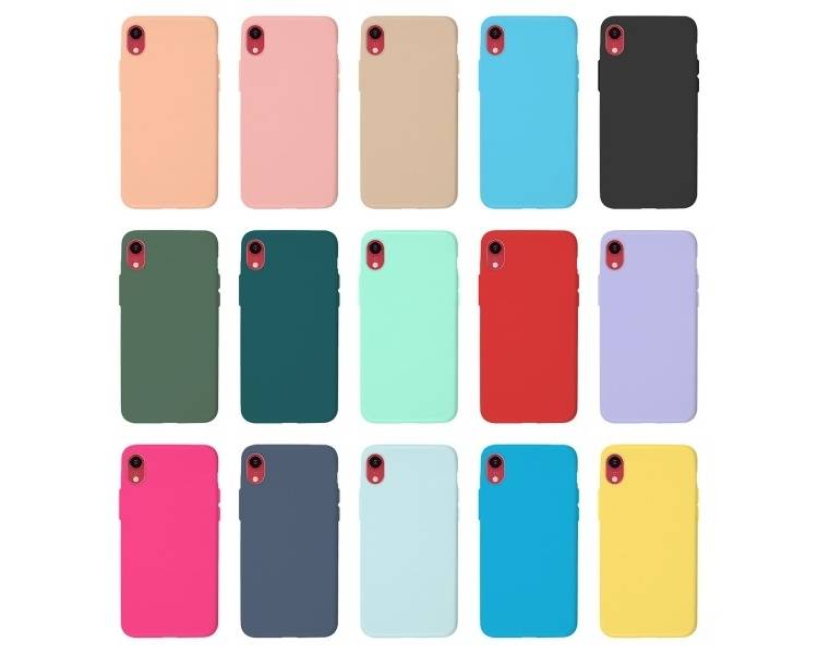 Funda Silicona Suave iPhone Xr disponible en varios Colores