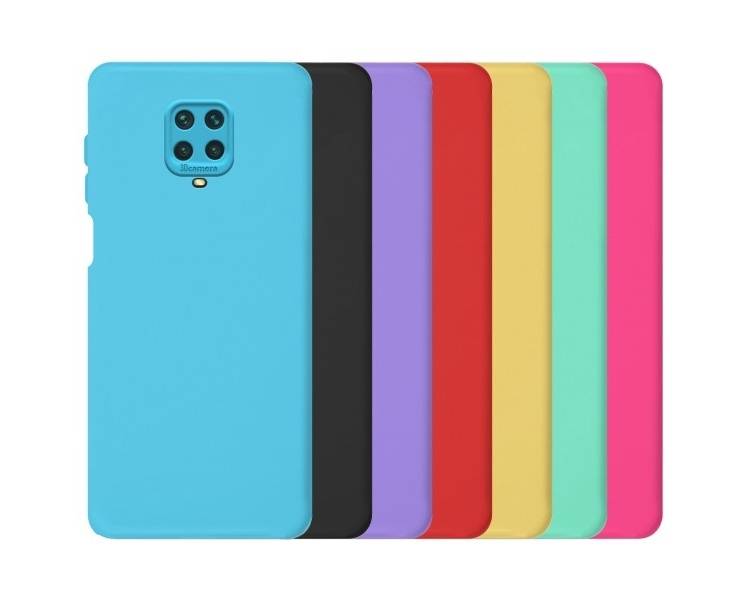 Funda Silicona Suave Xiaomi Redmi Note 9S/9 Pro con Camara 3D - 7 Colores