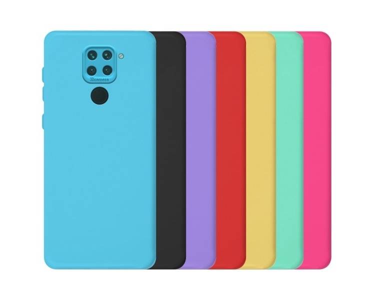 Funda Silicona Suave Xiaomi Redmi Note 9 con Cámara 3D - 7 Colores