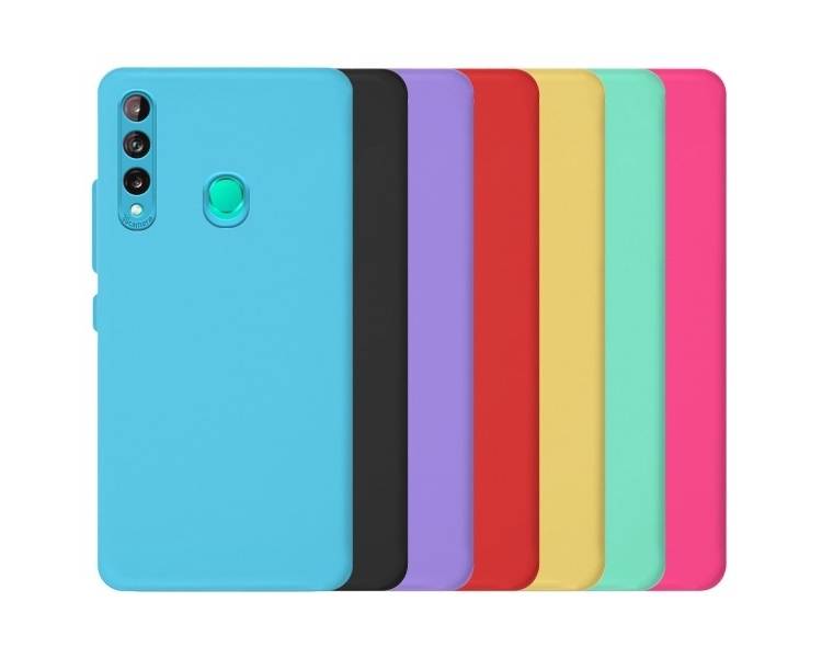 Funda Silicona Suave Huawei P40 Lite E con Camara 3D - 7 Colores