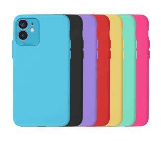 Funda Silicona Suave Iphone 12 / 12 Pro 6.1 con Camara 3D - 7 Colores