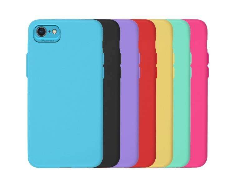 Funda Silicona Suave Iphone 7/8/SE con Camara 3D - 7 Colores