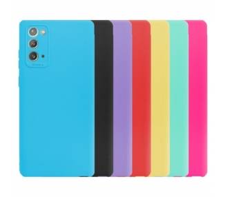 Funda Silicona Suave Samsung Note 20 con Camara 3D - 7 Colores