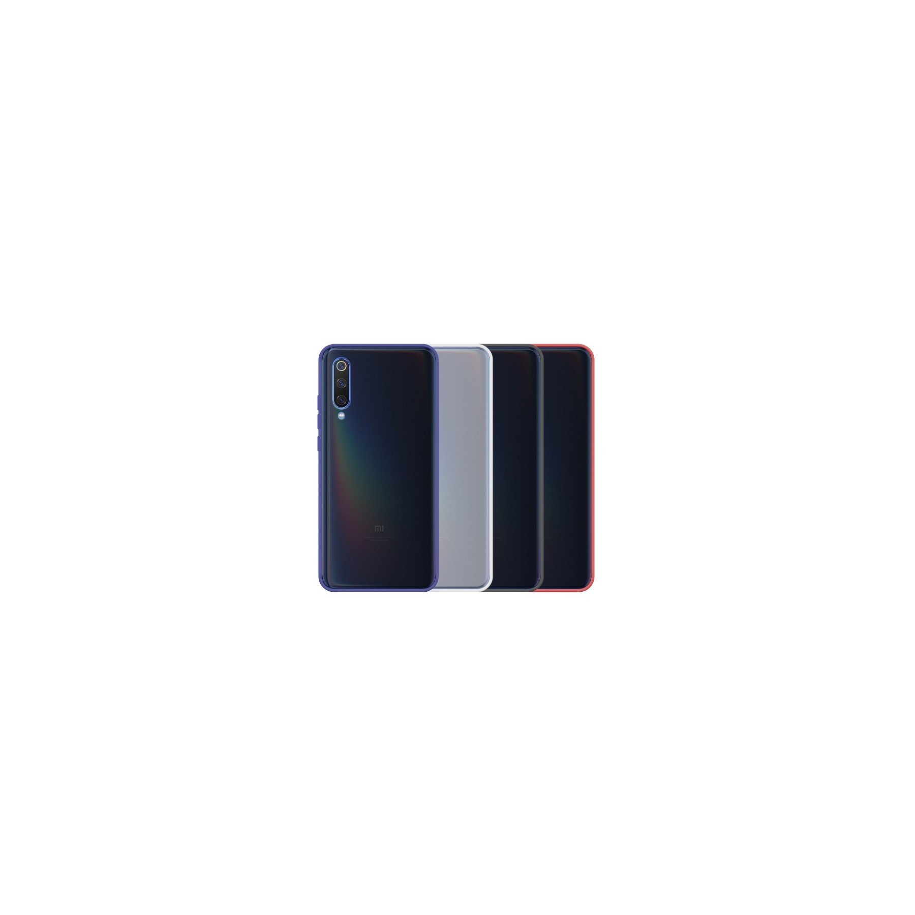 Funda Gel Xiaomi Redmi 9 Smoked con borde de color