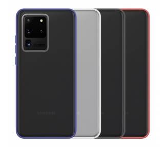 Funda Gel Samsung Galaxy S20 Ultra Smoked con borde de color