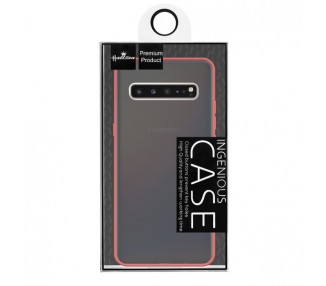 Funda Gel Samsung Galaxy S10 Smoked con borde de color