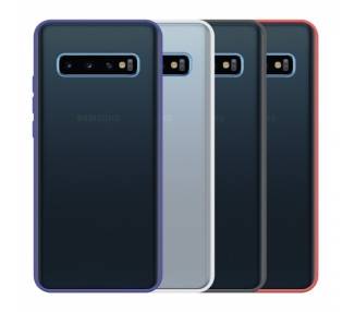 Funda Gel Samsung Galaxy S10 Smoked con borde de color