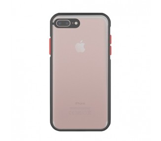 Funda Gel iPhone 7Plus/8Plus Smoked con borde de silicona