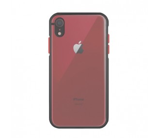 Funda Gel iPhone Xr Smoked con borde de silicona