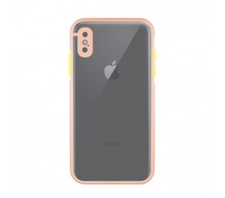 Funda Gel iPhone X/Xs Smoked con borde de silicona