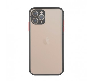 Funda Gel iPhone 11 Pro Smoked con borde de silicona