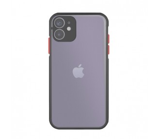 Funda Gel iPhone 12 Mini Smoked con borde de silicona