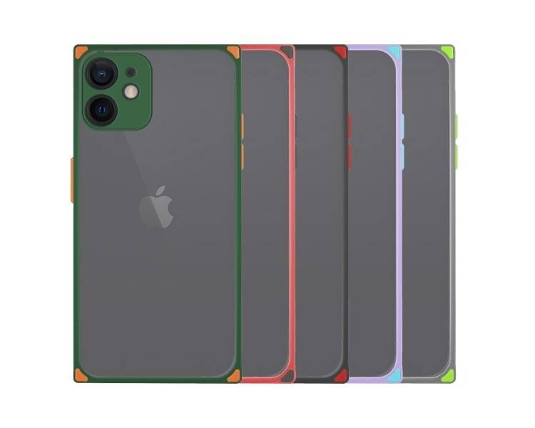 Funda Cubik iPhone 12 con borde de color