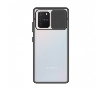 Funda Gel Samsung Galaxy S10 Lite/A91 con cámara Cubierta Deslizante