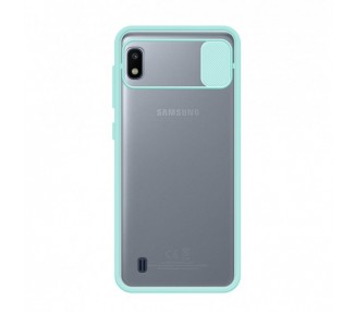 Funda Gel Samsung Galaxy A10 con cámara Cubierta Deslizante