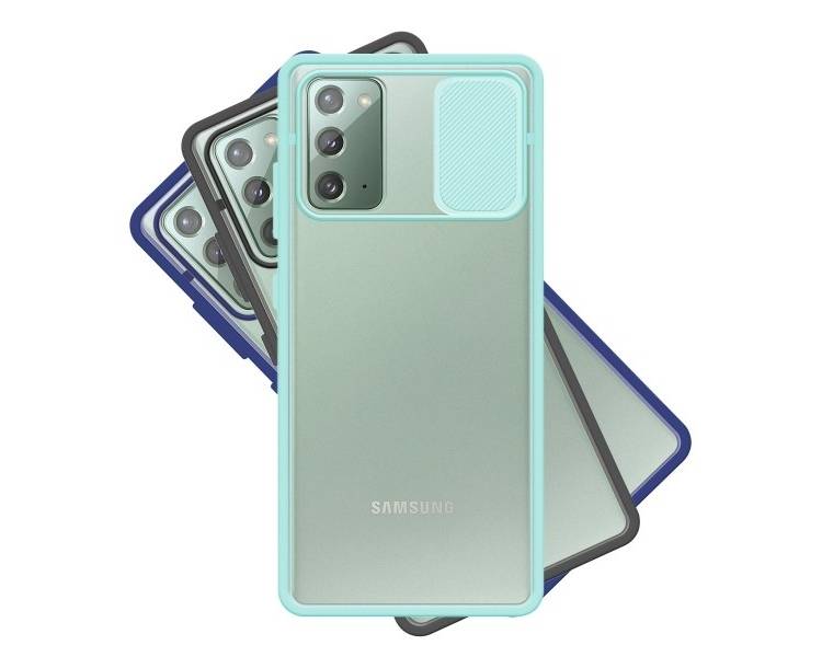 Funda Gel Samsung Galaxy Note 20 con cámara Cubierta Deslizante