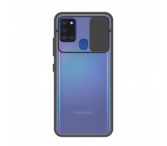 Funda Gel Samsung Galaxy A21S con cámara Cubierta Deslizante