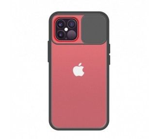 Funda Gel Iphone 12 Pro Max con cámara Cubierta Deslizante