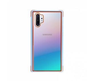 Funda Samsung Galaxy Note 10 Plus transparente con borde de Silicona 4 Colores