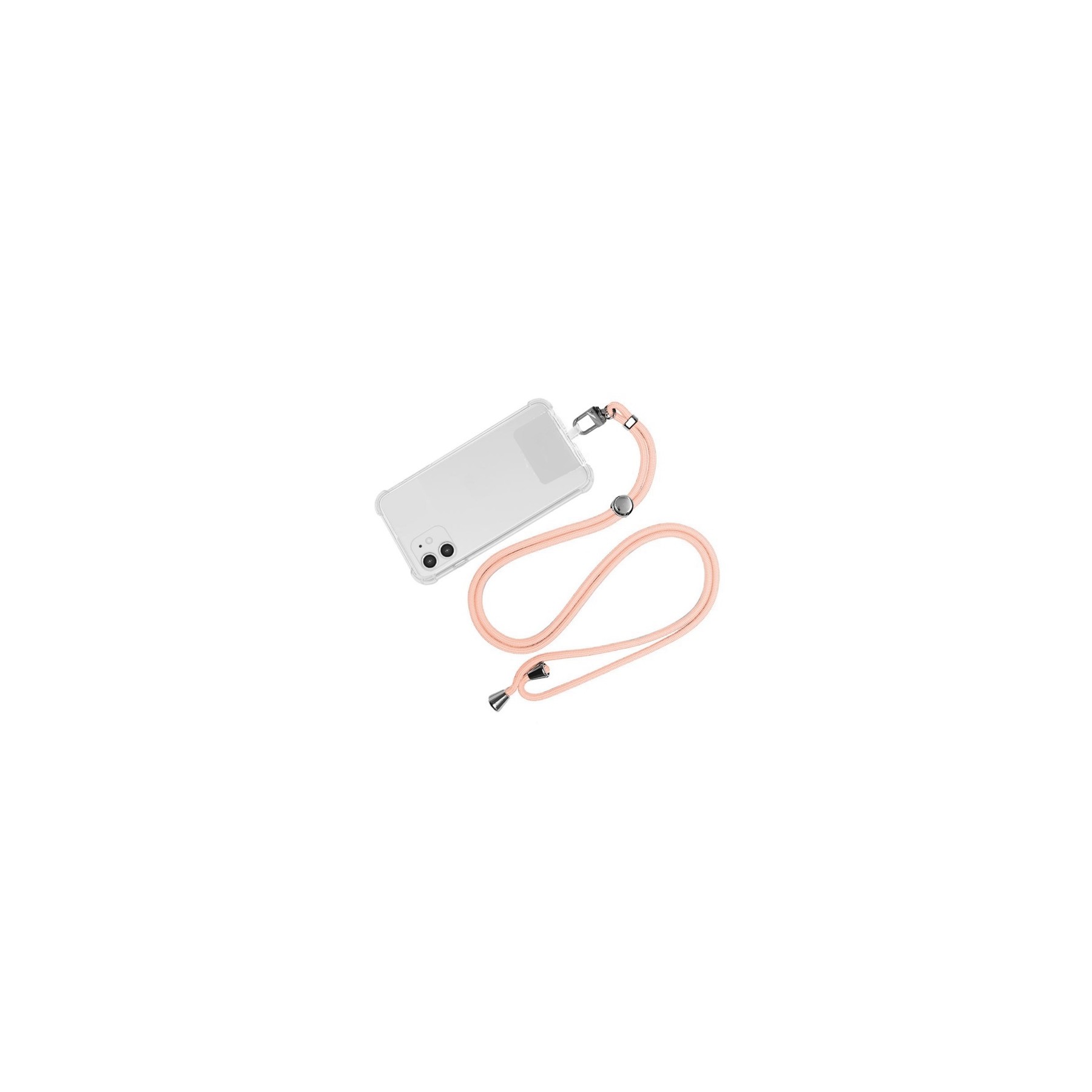 Adaptador Universal con Cordón para Funda de Móvil Colgante Rosa Claro