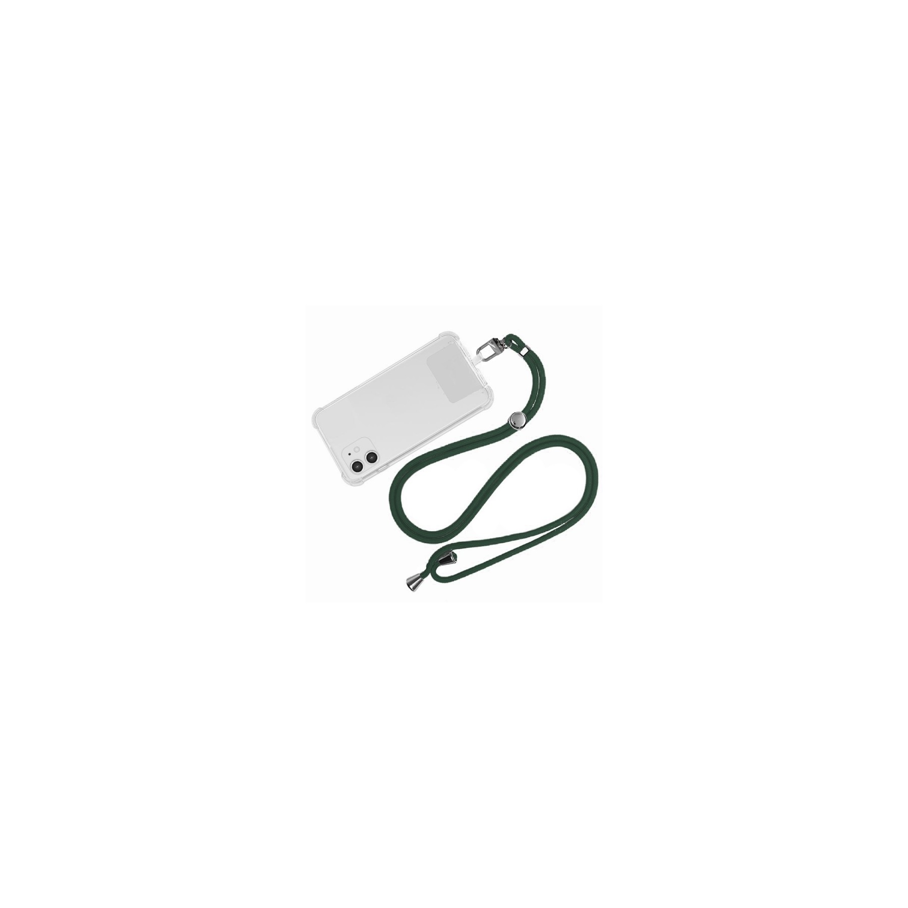 Adaptador Universal con Cordón para Funda de Móvil Colgante Verde Oscuro