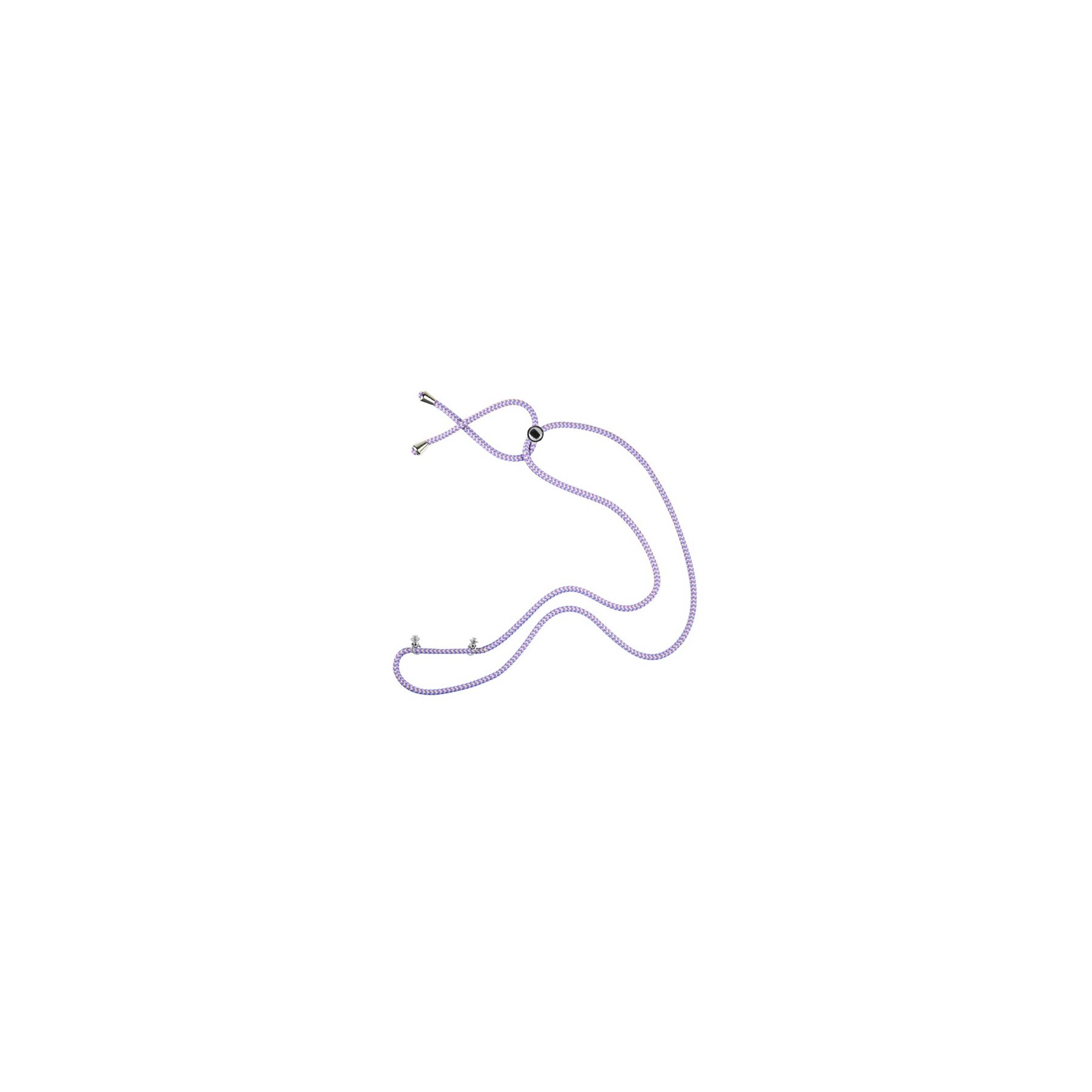Cordón para Funda de Móvil Colgante - Morado con rayas
