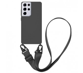 Funda suave con Cordón Ancho Samsung Galaxy S21Ultra 5-Colores