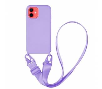 Funda suave con Cordón Ancho IPhone 12 Mini 5-Colores