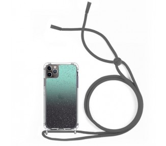 Funda Brillante con Degradado Anti-golpe con Cordón - iPhone 11Pro Max