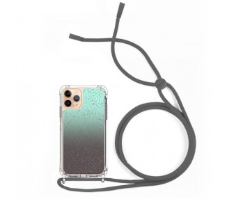 Funda Brillante con Degradado Anti-golpe con Cordón - iPhone 11Pro