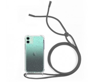 Funda Brillante con Degradado Anti-golpe con Cordón - iPhone 11