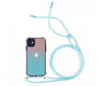 Funda Brillante con Degradado Anti-golpe con Cordón - iPhone 12 / 12 Pro 6.1